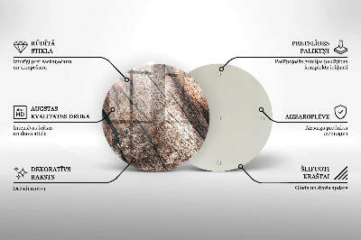 Grafkaars onderzetter Houten structuur