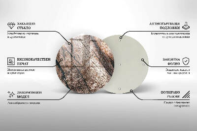 Grafkaars onderzetter Houten structuur