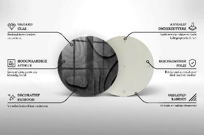 Glasplaat voor grafkaars 3D-steenvormen