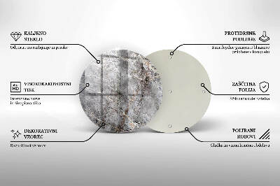 Grafkaars onderzetter Steentextuur