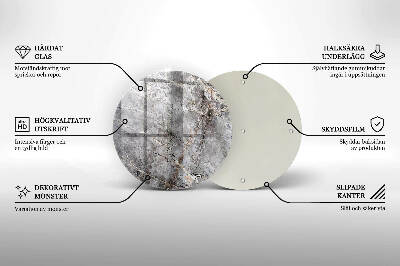 Grafkaars onderzetter Steentextuur