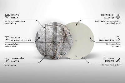 Grafkaars onderzetter Steentextuur