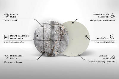 Grafkaars onderzetter Steentextuur