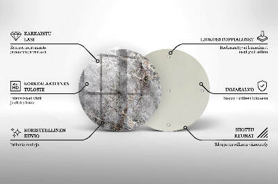 Grafkaars onderzetter Steentextuur