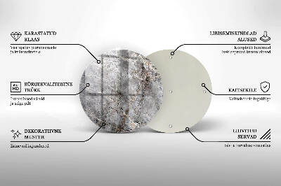 Grafkaars onderzetter Steentextuur