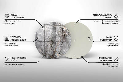 Grafkaars onderzetter Steentextuur