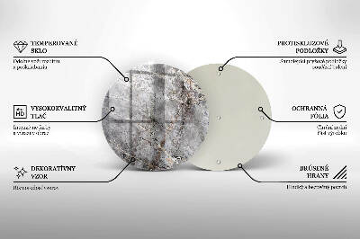 Grafkaars onderzetter Steentextuur