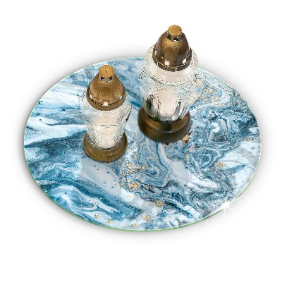 Grafkaars onderzetter Structuur met goud