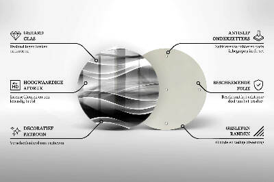 Grafkaars onderzetter Abstractie zachte lijnen