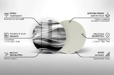 Grafkaars onderzetter Abstractie zachte lijnen