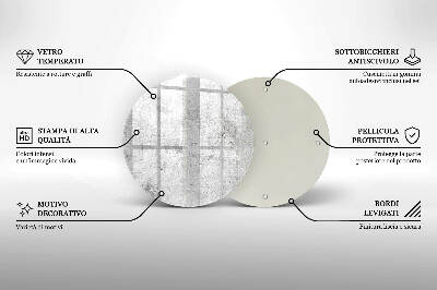 Grafkaars onderzetter Betonnen textuur