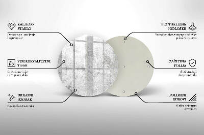 Grafkaars onderzetter Betonnen textuur