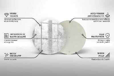 Grafkaars onderzetter Betonnen textuur