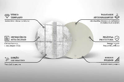 Grafkaars onderzetter Betonnen textuur