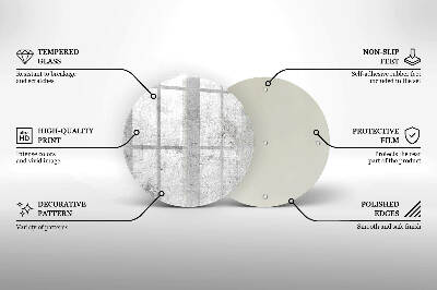 Grafkaars onderzetter Betonnen textuur