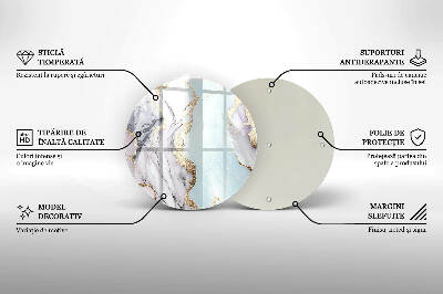 Grafkaars onderzetter Pastelmarmer