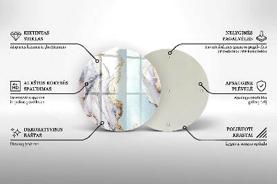 Grafkaars onderzetter Pastelmarmer