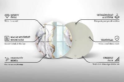 Grafkaars onderzetter Pastelmarmer