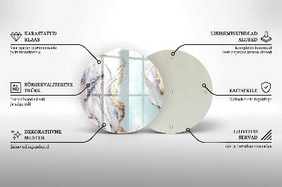 Grafkaars onderzetter Pastelmarmer