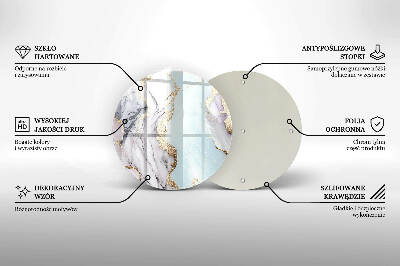 Grafkaars onderzetter Pastelmarmer