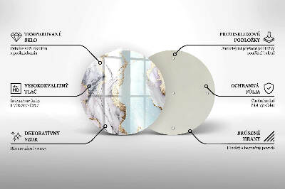Grafkaars onderzetter Pastelmarmer