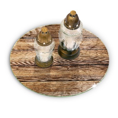 Grafkaars onderzetter Houtstructuur planken