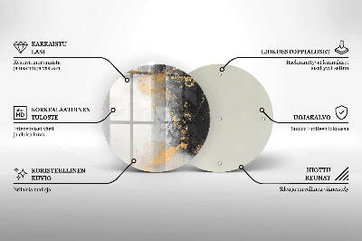 Grafkaars onderzetter Abstractie met goud