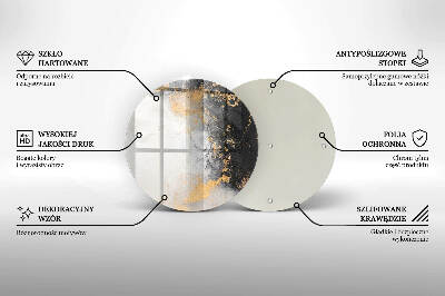 Grafkaars onderzetter Abstractie met goud