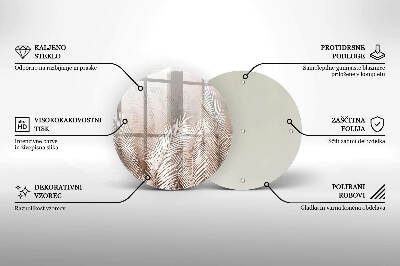 Grafkaars onderzetter Boho bladvegetatie