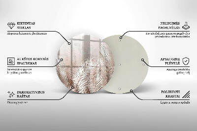 Grafkaars onderzetter Boho bladvegetatie