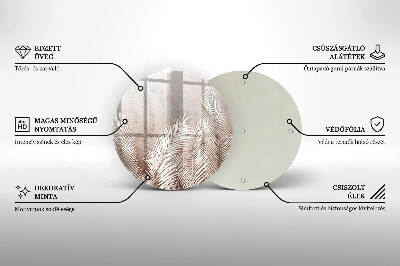 Grafkaars onderzetter Boho bladvegetatie