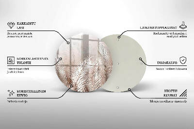 Grafkaars onderzetter Boho bladvegetatie
