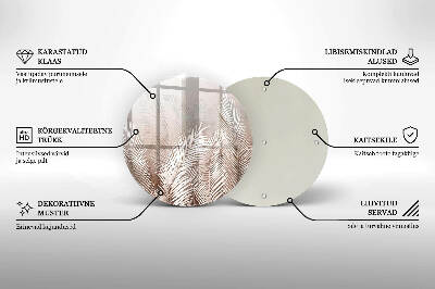 Grafkaars onderzetter Boho bladvegetatie