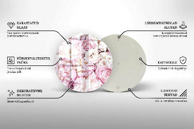 Grafkaars onderzetter Boeket pioenrozen