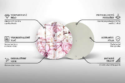 Grafkaars onderzetter Boeket pioenrozen