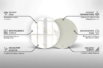 Grafkaars onderzetter Elegante marmeren steen