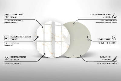 Grafkaars onderzetter Elegante marmeren steen
