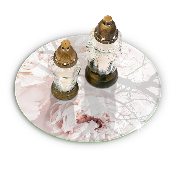 Grafkaars onderzetter Pastel pioenrozen