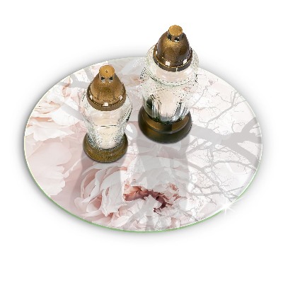 Grafkaars onderzetter Pastel pioenrozen