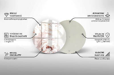 Grafkaars onderzetter Pastel pioenrozen