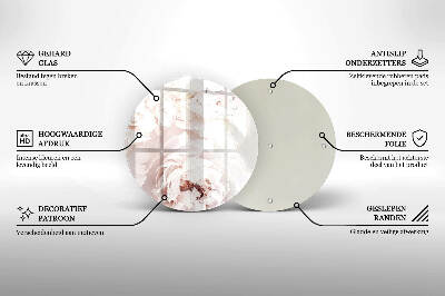 Grafkaars onderzetter Pastel pioenrozen