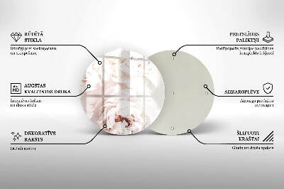 Grafkaars onderzetter Pastel pioenrozen