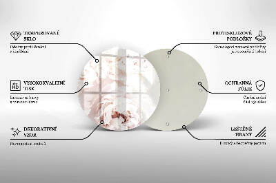 Grafkaars onderzetter Pastel pioenrozen