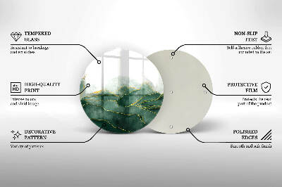 Glasplaat voor grafkaars Abstracte natuur
