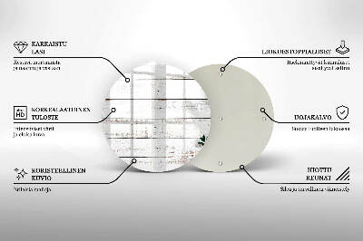 Grafkaars onderzetter Oude planken en bladeren