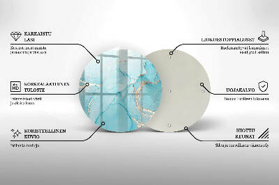 Glasplaat voor grafkaars Abstracte steen