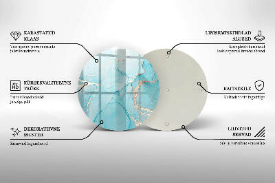 Glasplaat voor grafkaars Abstracte steen