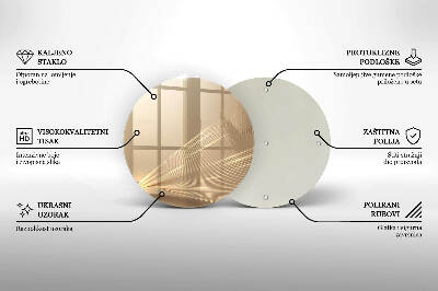 Glasplaat voor grafkaars Moderne abstractie