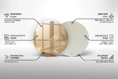 Glasplaat voor grafkaars Moderne abstractie