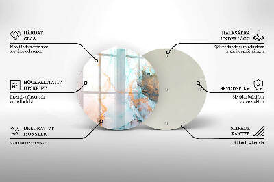 Grafkaars onderzetter Abstract marmer